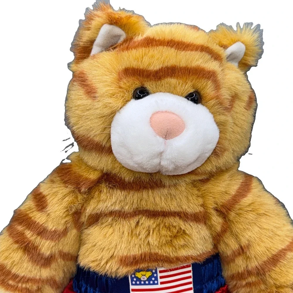 Vintage Build-A-Bear Orange Tabby Cat Stuffed 17